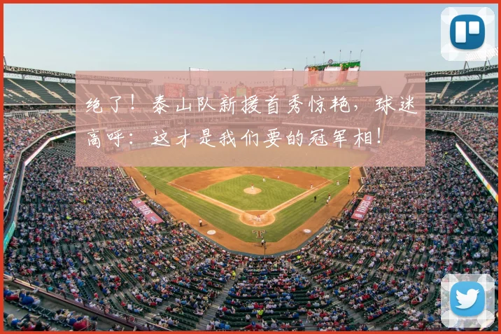 绝了!泰山队新援首秀惊艳,球迷高呼:这才是我们要的冠军相!